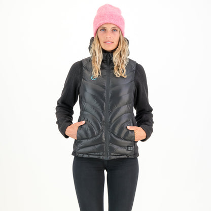 Høgge Verwarmde Dames Bodywarmer Gløde Zwart (open box)