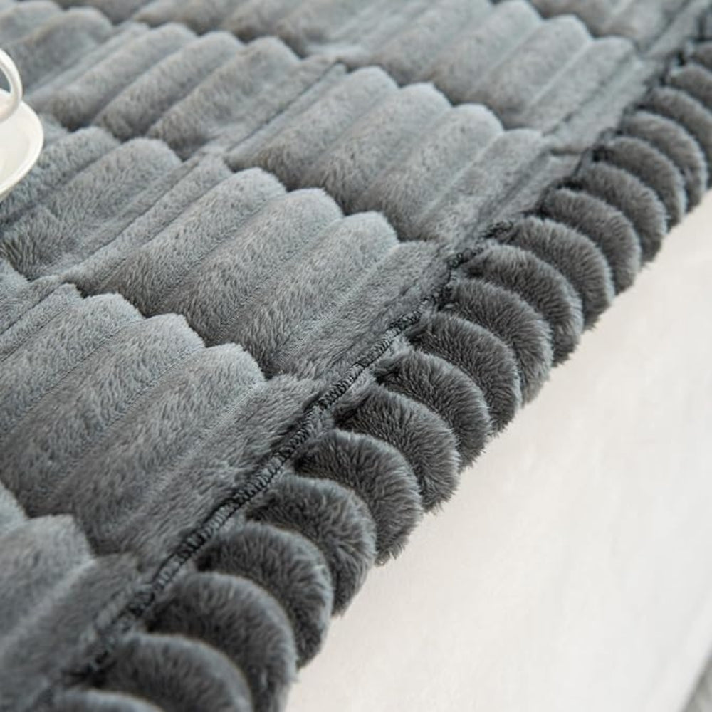 Sofabezug mit Plüschfalten