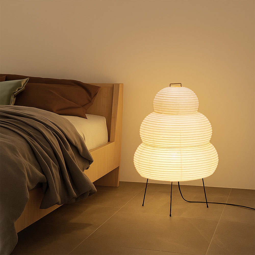Modern Bedside Lamp | Stylish Rice Paper Table Lamp for Home Decor