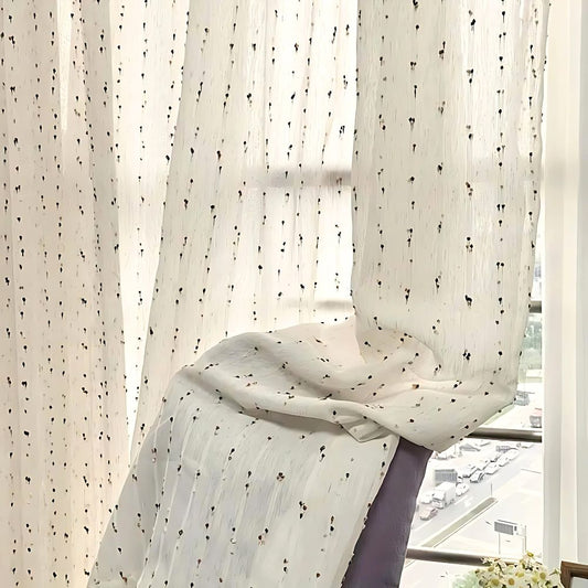 Suikerbonen Regenboog Tulle Gordijn