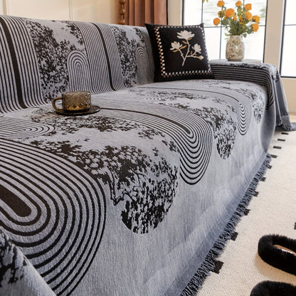 Sofabezug mit Mosaiklinienmuster