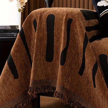 Tribal Geometrische Chenille Bankhoes