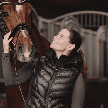 Høgge Verwarmde Dames Bodywarmer Gløde Zwart (open box)