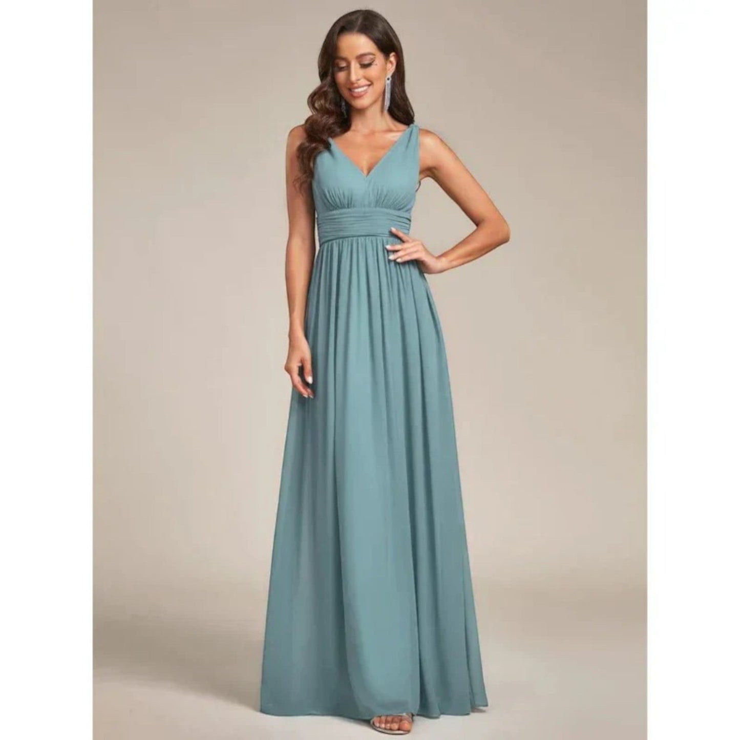 Elegante Jurk Incl. V-hals | Maxi