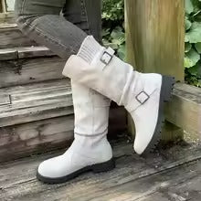 Dames Mid-Calf Cowboy Laarzen | Trendy En Comfortabele Boots