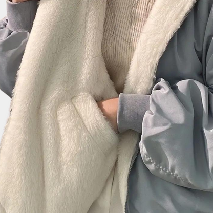 Dames Winterjas – Korte Gevoerde Jas voor Koud Weer