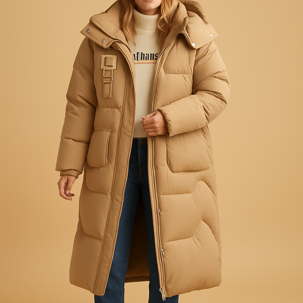 Custom-made winter coat for women | Elegant fit &amp; practical pockets
