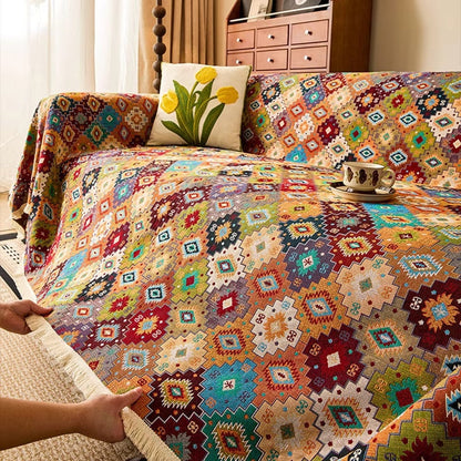 Zahara Geometrisch Tribale Kilim Bankbedekking