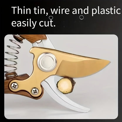 Ergonomische SK5 tuinschaar met houtnerf handgrepen