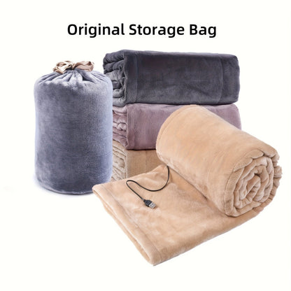 Manta eléctrica bufanda - Manta calentada portátil para el hogar y viajes