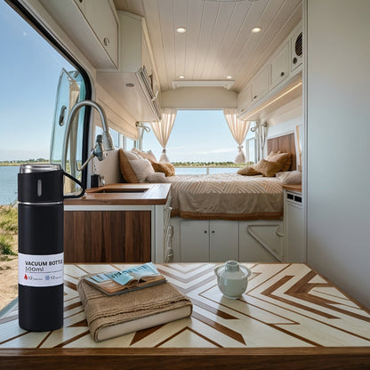 Altijd Warm of Fris – Thermosfles met Beker voor Elk Moment