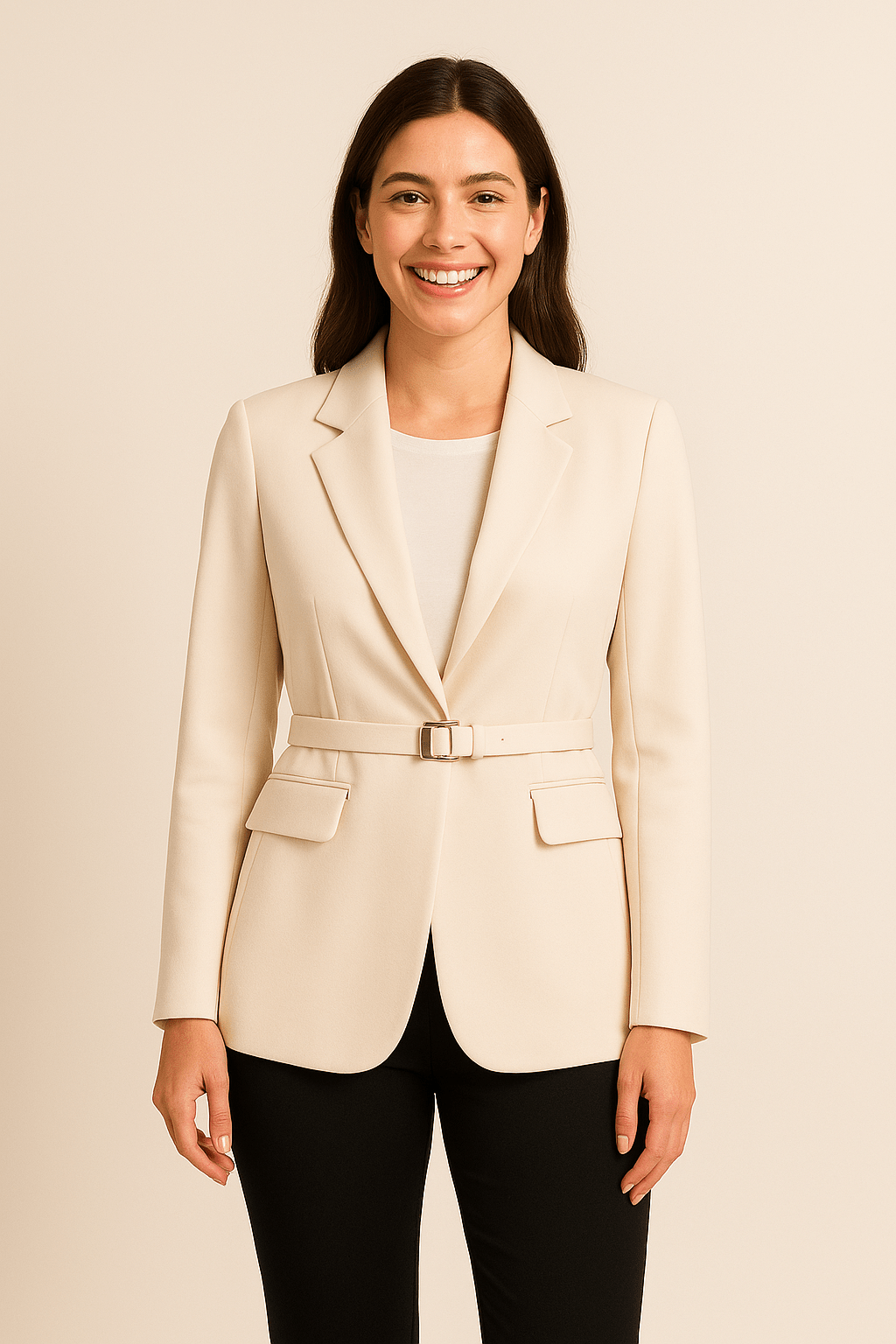 Vrouwen Tailored Blazer – Chic Laagstuk