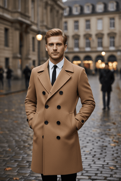 Wendbarer Herren-Trenchcoat | Taillierter Schnitt und raffiniertes Design