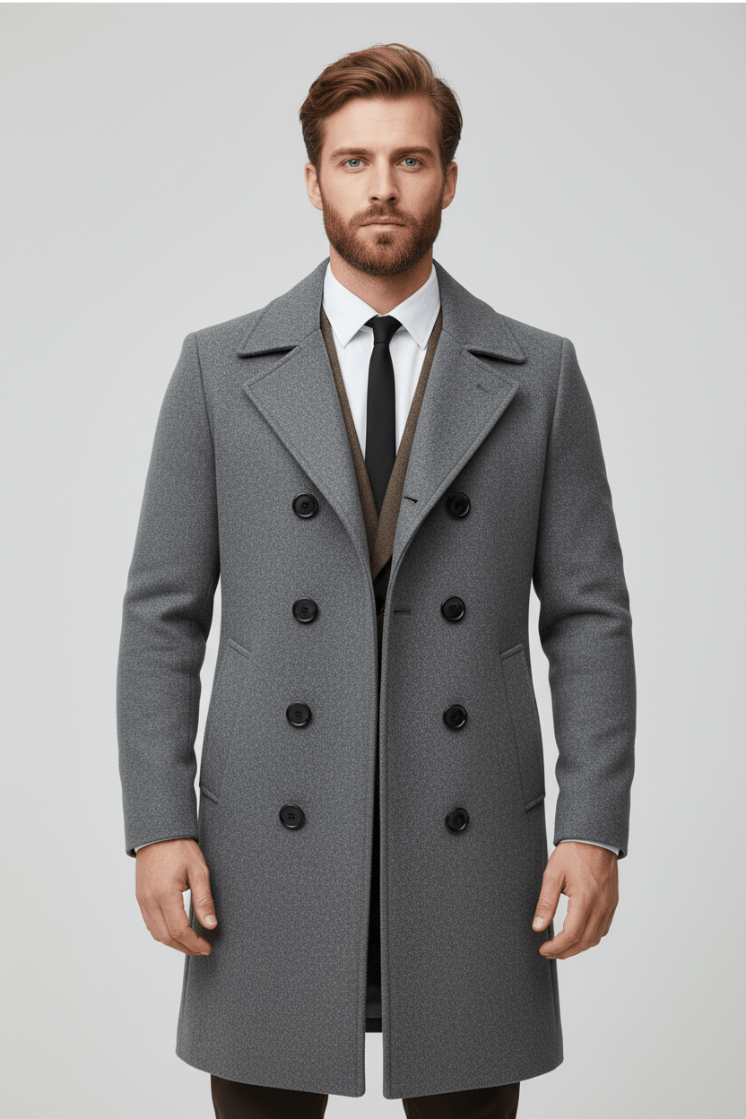 Wendbarer Herren-Trenchcoat | Taillierter Schnitt und raffiniertes Design
