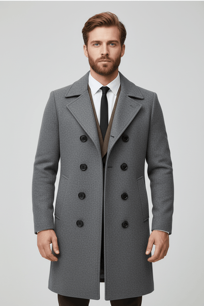 Wendbarer Herren-Trenchcoat | Taillierter Schnitt und raffiniertes Design
