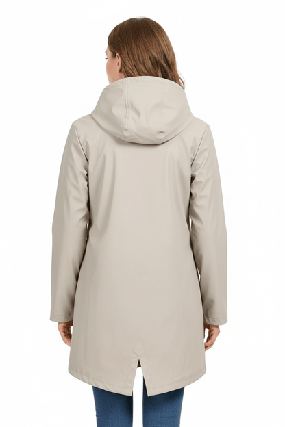 Dames Gewatteerde Trenchcoat | Waterbestendige Mid-Length Jas met Tailored Fit