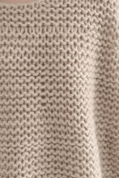 Dames Oversized Gebreide Trui met Off-Shoulder Ontwerp