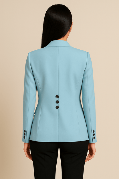 Dames Tailored Blazer – Enkele Knopen Elegante Kantoorjas
