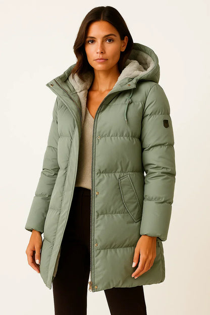 Dames Puffer Jacket – Geïsoleerde Winterjas voor Herfst & Winter
