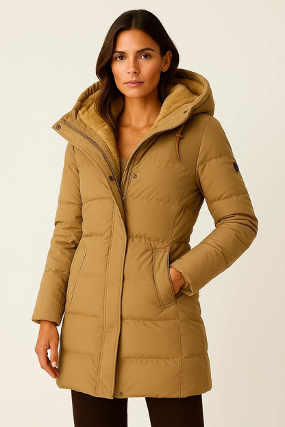 Dames Puffer Jacket – Geïsoleerde Winterjas voor Herfst & Winter