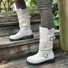 Dames Mid-Calf Cowboy Laarzen | Trendy En Comfortabele Boots