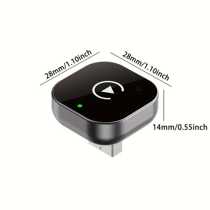 Draadloze CarPlay & Android Auto Adapter – 2-in-1 USB/USB-C Plug & Play voor iPhone & Android