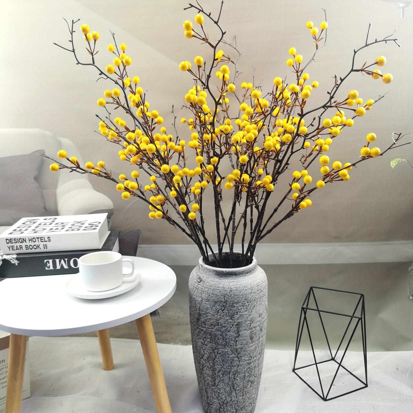 BerryGlow Bessenstelen – 4 Stuks Glanzende Kunsttakken voor Feestelijke Decoratie