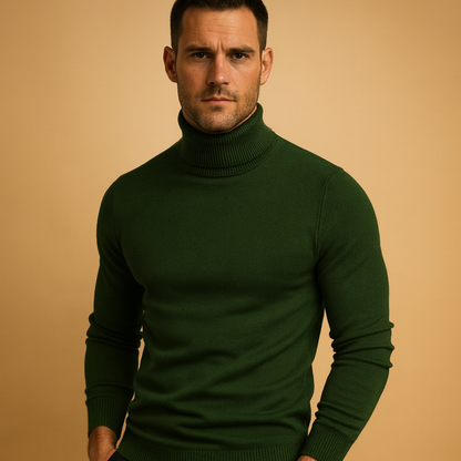 Heren Rollneck Trui – Slim Fit Turtleneck Sweater voor Smart Casual Wear