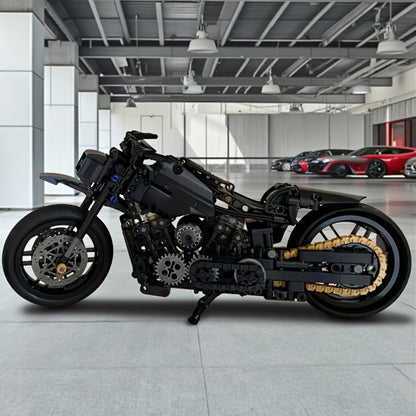 Retro Motorfiets Bouwset – 1000+ Stuks voor Volwassenen & Verzamelaars