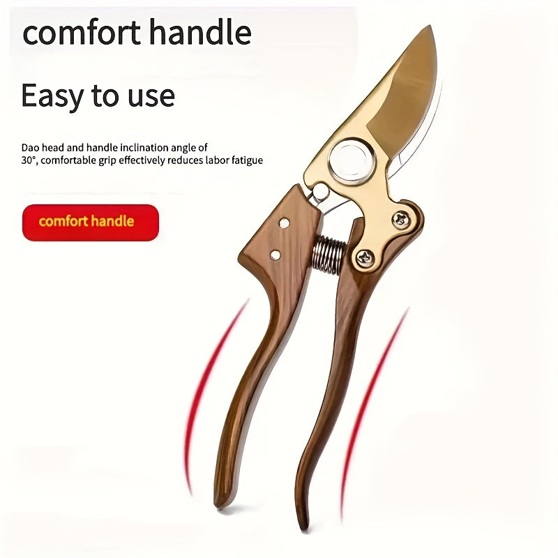 Ergonomische SK5 tuinschaar met houtnerf handgrepen