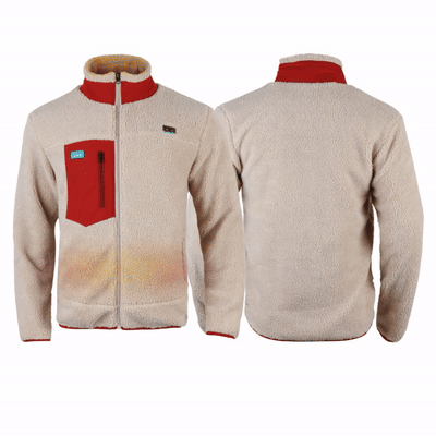 Wøley Verwarmd Vest Fleece Rood Unisex