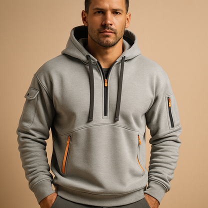 Heren Pullover Hoodie met Kap – Zachte Katoenmix Sweatshirt voor Dagelijks Gebruik
