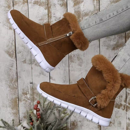 Dames Snowboots met Zijrits | Warme Winterlaarzen voor Sneeuw