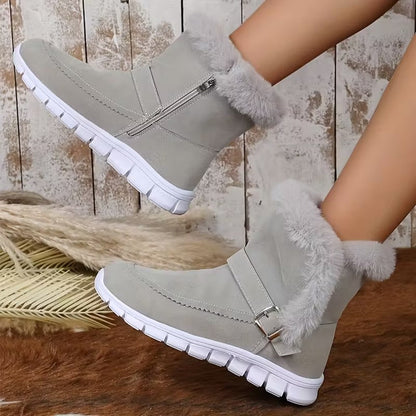 Dames Snowboots met Zijrits | Warme Winterlaarzen voor Sneeuw