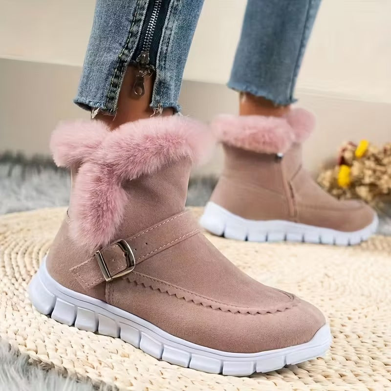 Dames Snowboots met Zijrits | Warme Winterlaarzen voor Sneeuw