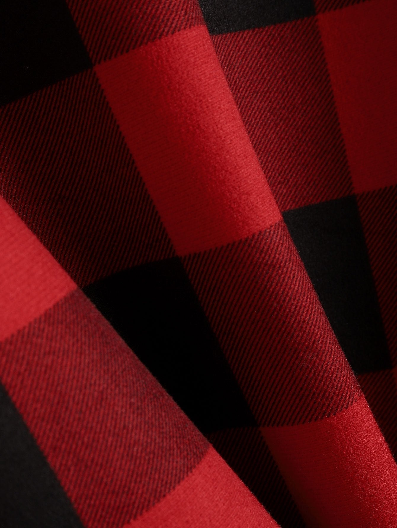 Herren-Flanellhemd mit Karomuster – Fleecegefüttertes Überhemd