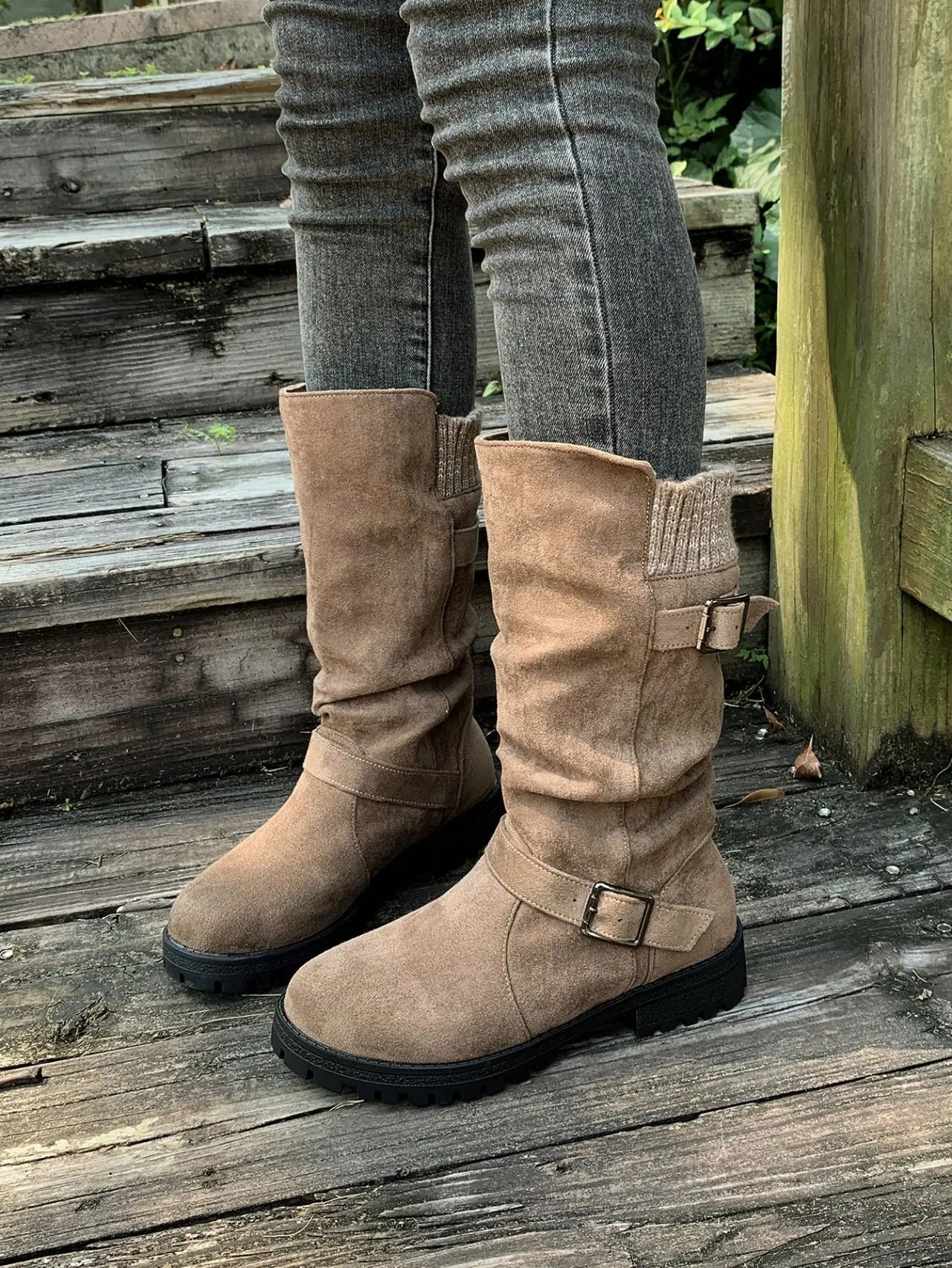 Dames Mid-Calf Cowboy Laarzen | Trendy En Comfortabele Boots