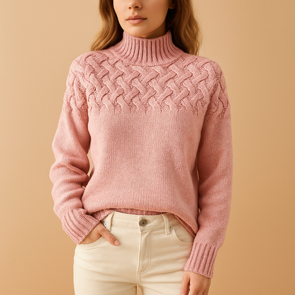 Dames Gebreide Coltrui met Zachte Textuur
