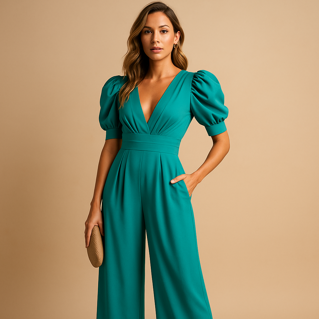 Vrouwen Elegante Volledige Jumpsuit met Tailored Fit
