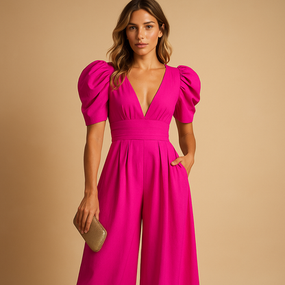 Vrouwen Elegante Volledige Jumpsuit met Tailored Fit
