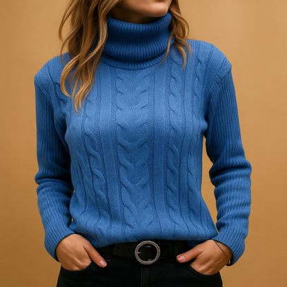 Vrouwen Lichtgewicht Coltrui – Zachte Gebreide Rollneck Top