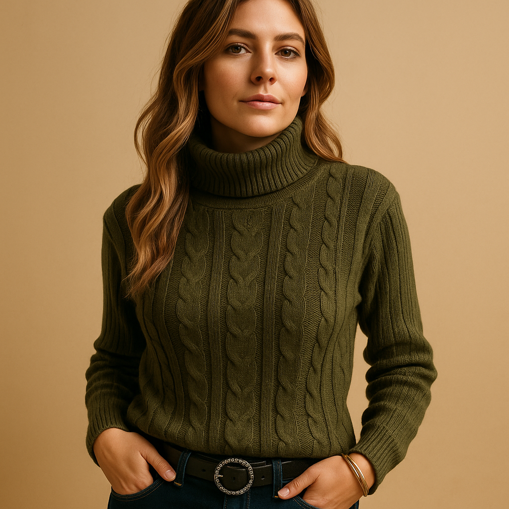 Vrouwen Lichtgewicht Coltrui – Zachte Gebreide Rollneck Top