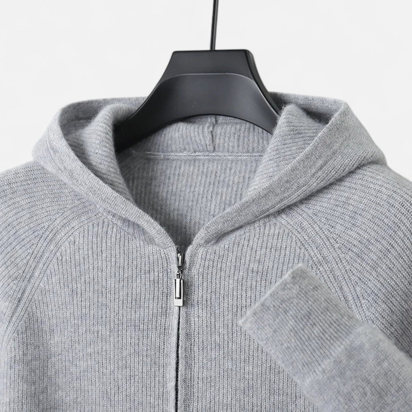 Strickhoodie für Herren mit Reißverschluss | Warm, elegant und ideal für die kalte Jahreszeit 
