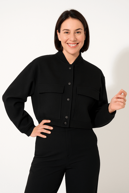 Cropped Bomberjack voor Dames | Moderne Rand