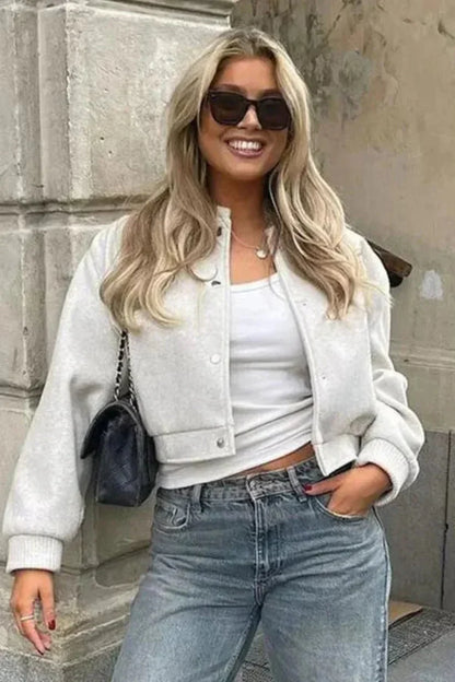 Cropped Bomberjack voor Vrouwen | Sportief & Stijlvol