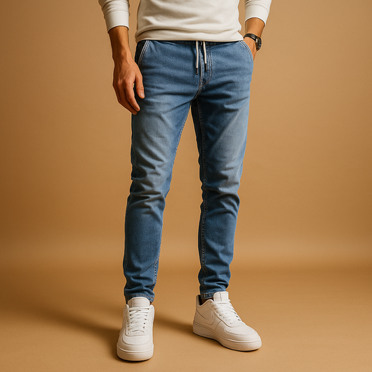 Heren Slim Fit Jeans – Moderne Stretch Ontwerp voor Elke Dag