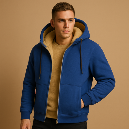 Heren Zip-Up Cardigan – Warme & Veelzijdige Trui