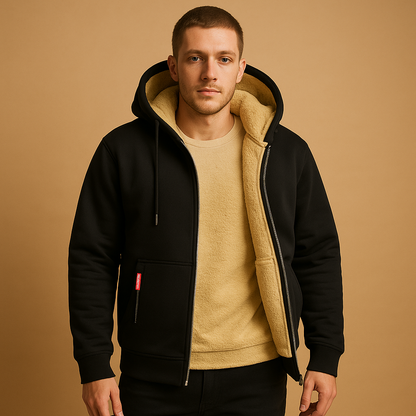 Heren Zip-Up Cardigan – Warme & Veelzijdige Trui