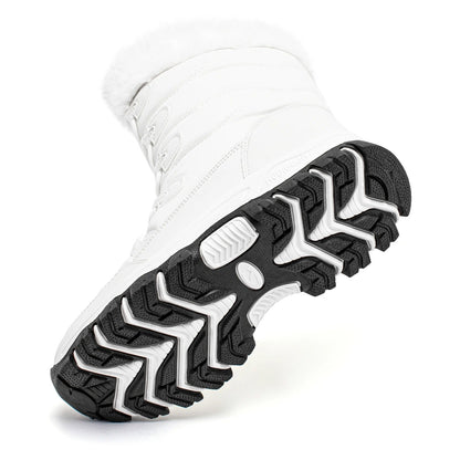 Dames Waterdichte Vetersneeuwlaarzen voor Winter en Buitenactiviteiten